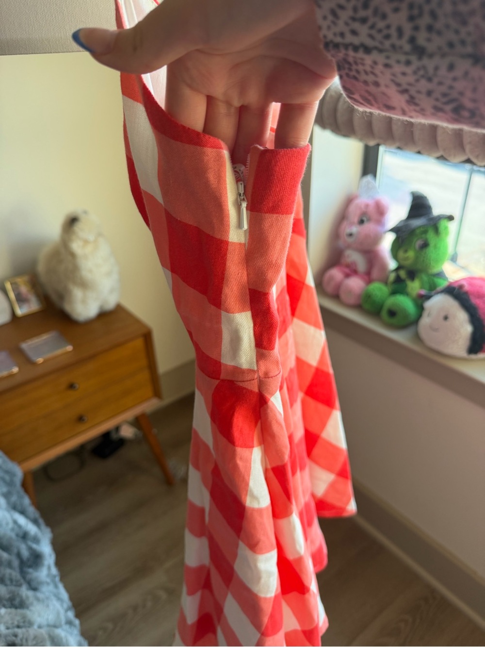Lovers + Friends Red & White Gingham Tie-Front Mini Dress (Trixie Mini Dress) - Picture 7 of 7